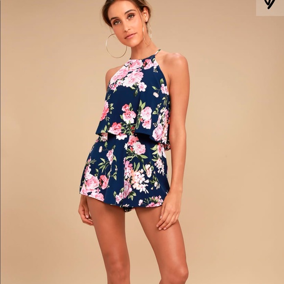 Lulus Floral Romper - Picture 3 of 6